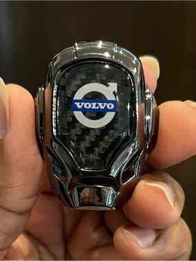 VOLVO Black Car Auto Start Stop Push Button Engine Ignition Ring Cap Cover